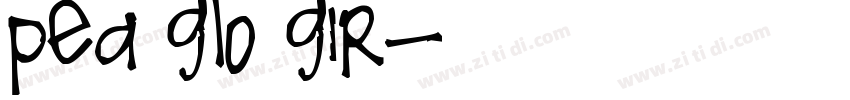 Pea Glo Gir字体转换